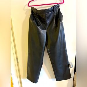 Aritzia Wilfred Effortless pants *vegan leather* Size 12
